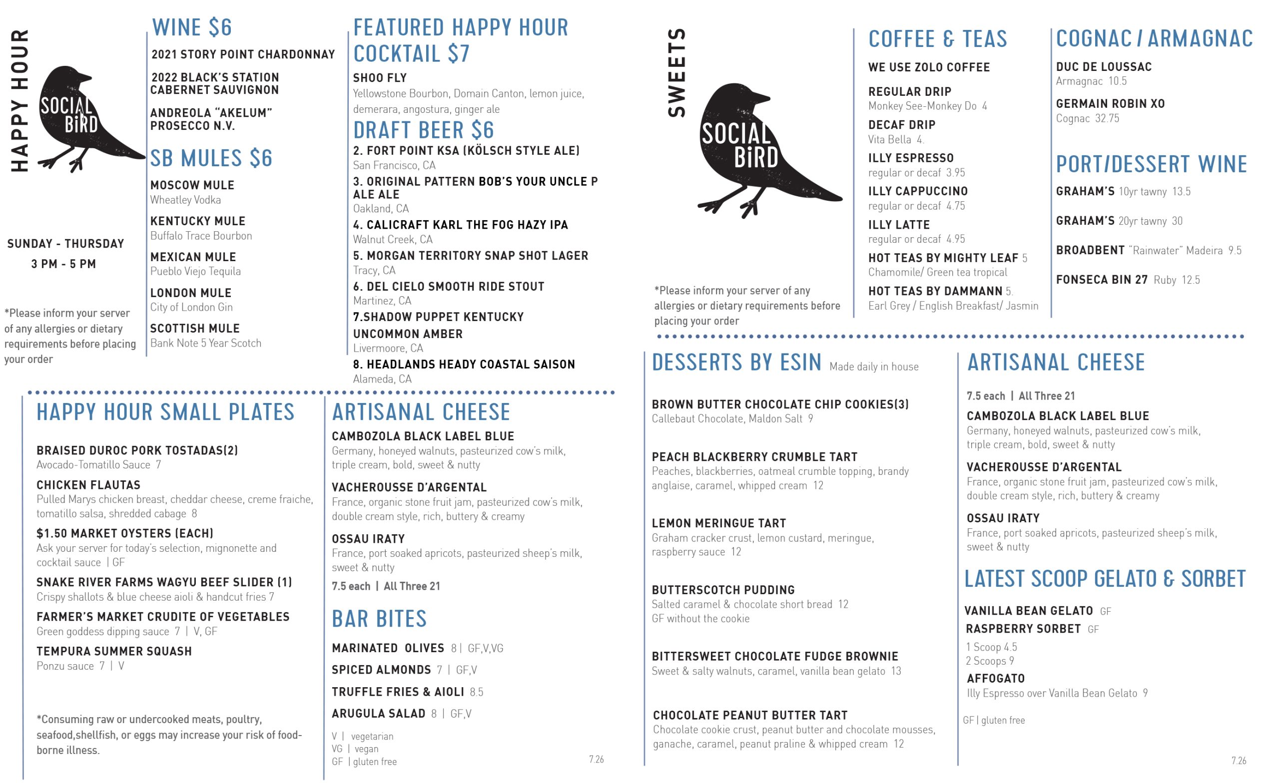 Dessert Social Bird Dessert Social Bird